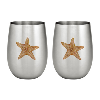 Sterner 20oz. Stainless Steel Wine Glass Set