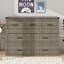 Armoire murale escamotable double avec station de charge intégrée, lit pliable flexible avec 1 tiroir de rangement spacieux-115735642