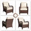 Fauteuil haut de gamme en rotin pour l'extérieur avec coussin-442937022