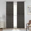 Fabdivine Home Decorative Brown, Pink and Blue 27x29 Inches 2 Panel Set, Pinch Pleated 100% Blackout Floral Handmade Block Print Window Drapes or Kitchen and Bed Room  Hook Curtains , Rohini-357153303