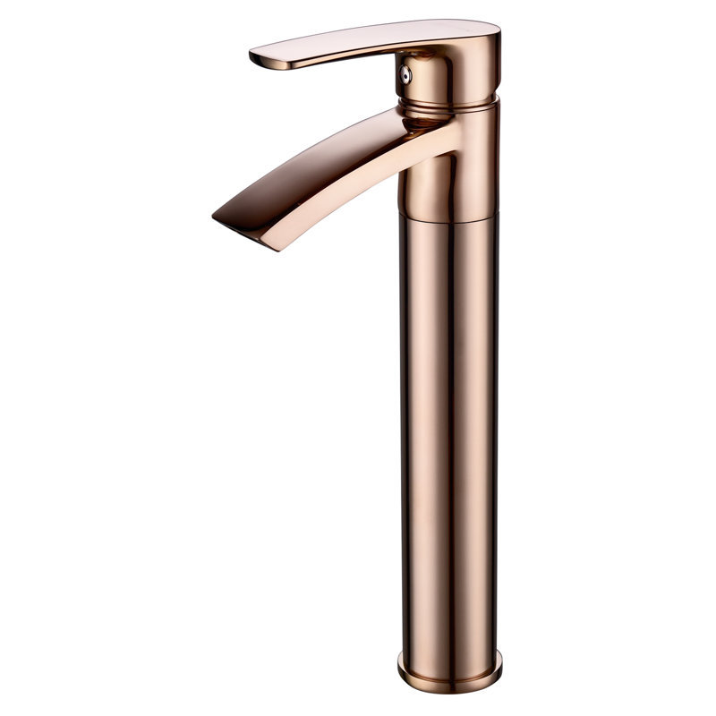 Ariana Vessel Sink Faucet Bathroom Faucet, Polished Rose Gold