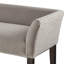 Banc décoratif contemporain gris - Bois massif, chaise à dossier bas en contreplaqué gris, bois et bois-1283197239