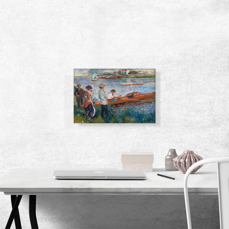 «Oarsmen at Chatou 1879» par Pierre-Auguste Renoir, reproduction d'art sur toile tendue, H 12 po x l 18 po x 1,5 po