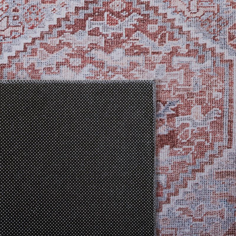 Tapis oriental gris / rouille, Rectangle de 5 pi x 8 pi