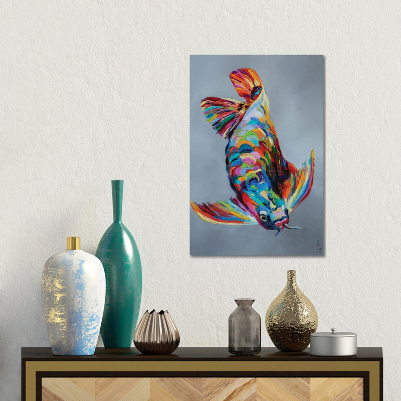 Arowana by KuptsovaArt - Gallery-Wrapped Canvas Giclée on Canvas, 30.48 cm H x 45.72 cm W, Wrapped Canvas