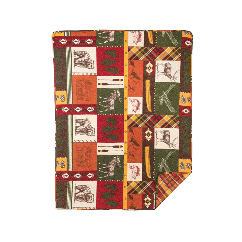 Keaton Forest Woven Thanksgiving Throw Blanket