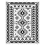 Tapis d'extérieur Pema, grand patchwork noir et blanc 8 x 10 Pema-123764793-123764796