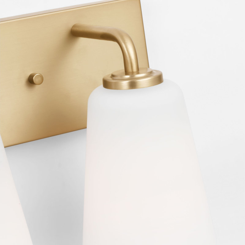 Meuble-lavabo moyen Miles de génération Lighting , Laiton satiné, Blanc