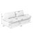 73.2"Queen Pull Out Sofa Bed,3-in-1 Convertible Sleeper Sofa,Multi-Functional Velvet Loveseat Bed,Beige/White-154311358