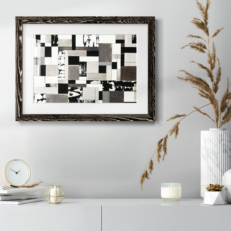 " Rectangularity ", Black, 18" H x 26" W x 1.5" D