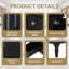 Meuble-lavabo 30 po avec lavabo, noir-2090415053