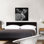 Bull Moose, Elk Antler, noir et blanc - impression sur toile tendue