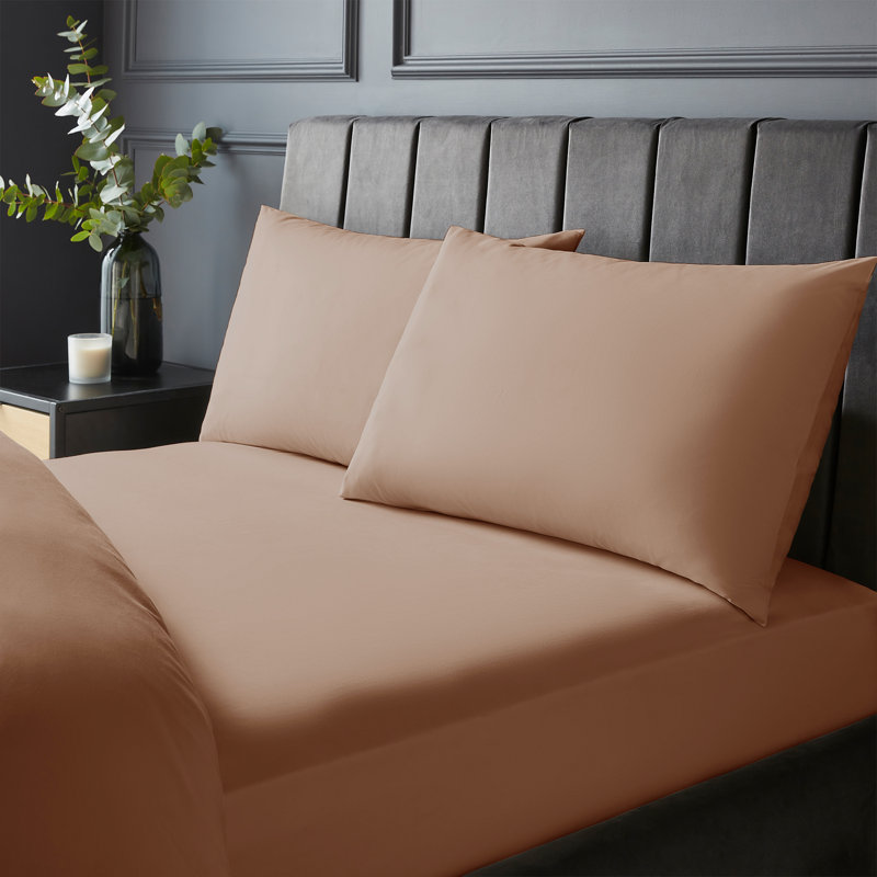 Silentnight Pure Cotton 200 TC Extra Deep Fitted Sheet, Pink, Single (3')