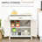 Rustic Farmhouse Sideboard Buffet Cabinet With Barn Doors, Adjustable Shelves, And Ample Storage For Kitchen Or Living Room-1792188260