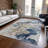 Machine Washable Indoor/Outdoor Xhevrie Denim Rug-1566709232