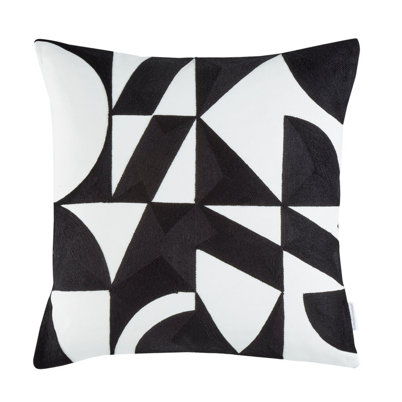 Graphic Geo Cushion, Black