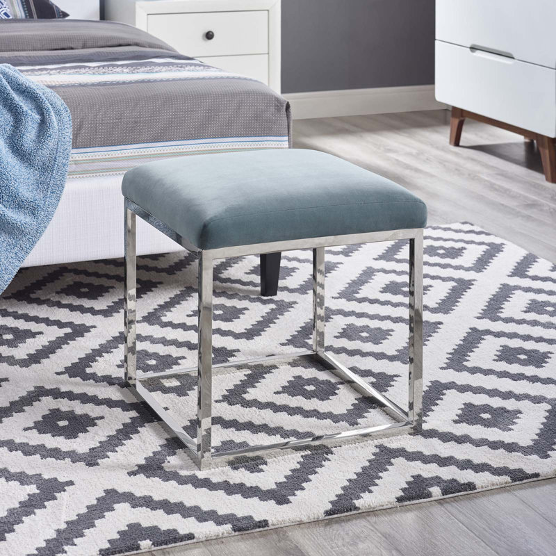 Repose-pieds Gaze par Modway, Mer argentée