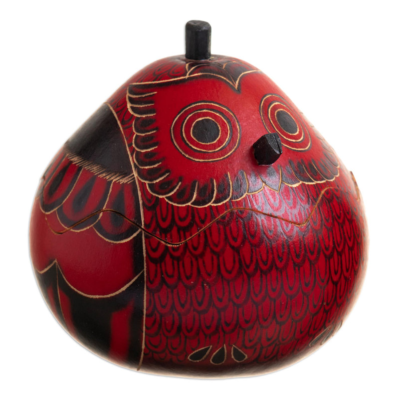 Boîte décorative faite main Loon Peak® Fortune Hiboux séchés