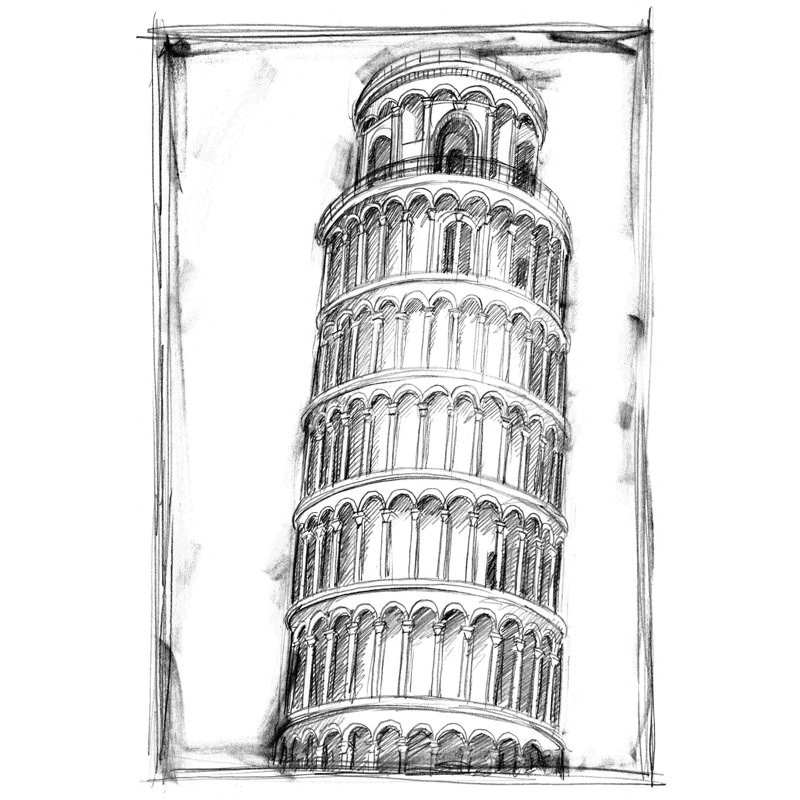 Étude architecturale graphique II, H 18 po x l 12 po
