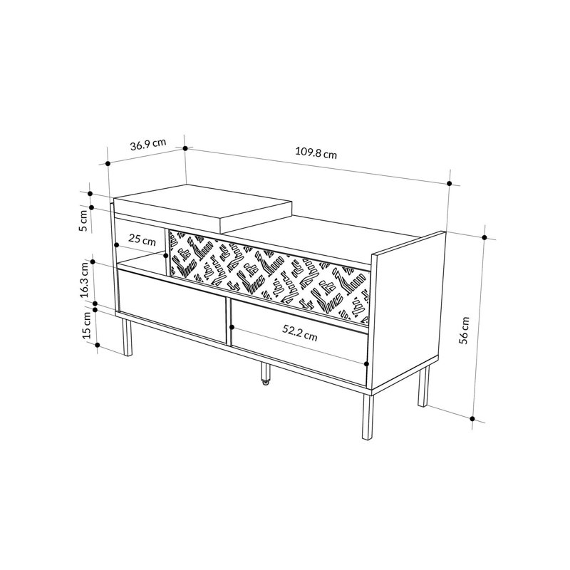 Baneen 8 Pair Shoe Storage Cabinet, Hitit