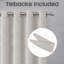 Aspire Homeware Linen 100% Blackout Curtain Pair for Hotel Style Bedroom Comfort-20591637-20591620