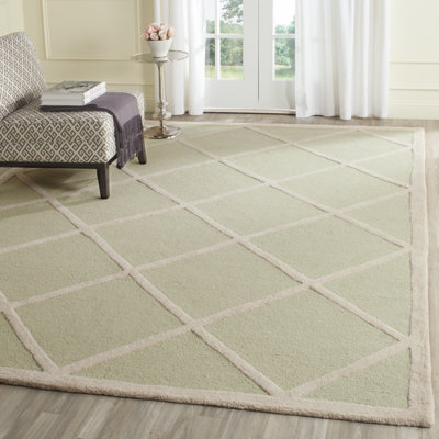 Sanyla Hand Tufted Wool Geometric Rug