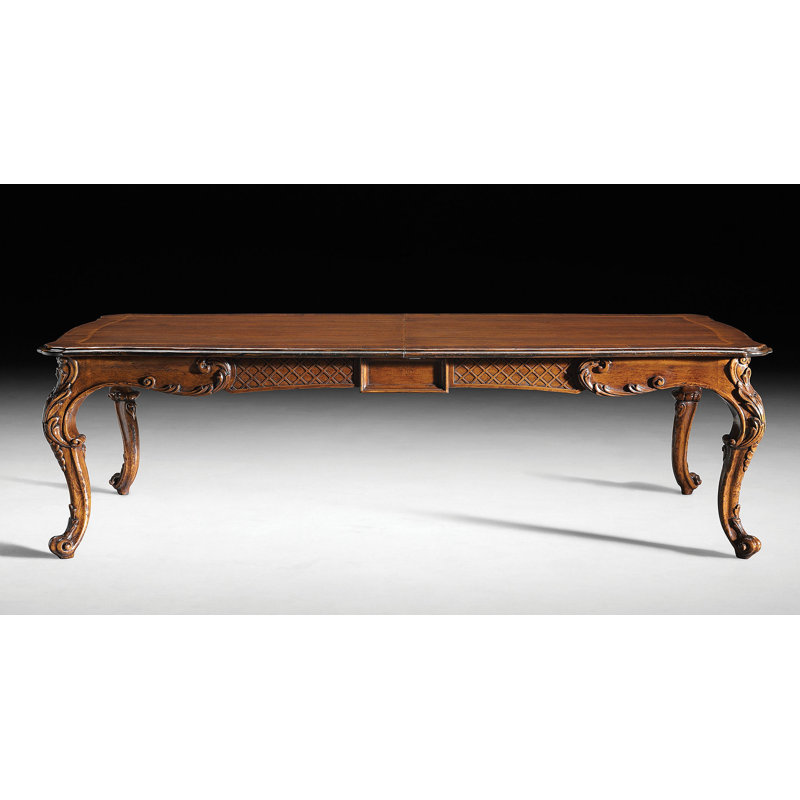 Walnut 48" Self-Storing Leaf Solid Wood Dining Table, Brown