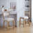 Counter Stools Set Of 2, Upholstered Counter Height Bar Stools With Comfy Back, Solid Rubber Wood Frame, Backrest, Footrest, Armless Barstools For Home Bar, Kitchen Counter-661955176