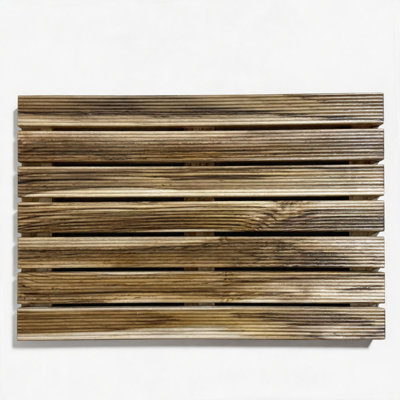 Petties Bathroom Anti-Slip Teak Wood Mat