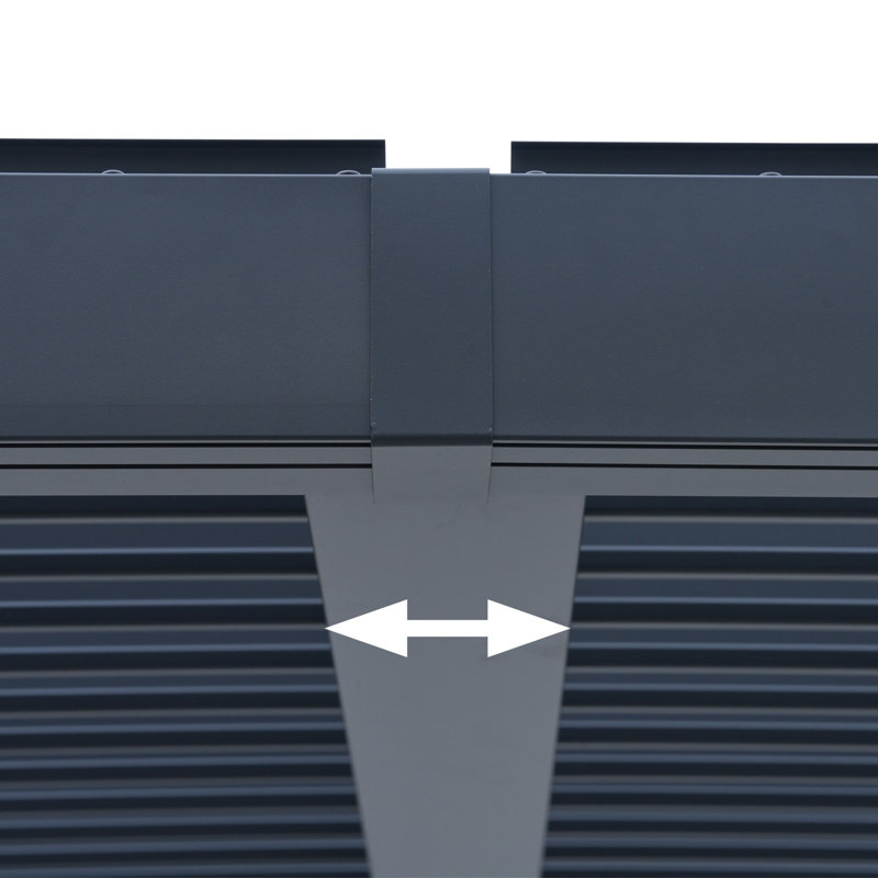 10'x 10' Patio Louvered Pergola Canopy
