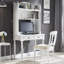 Bureau blanc rectangulaire en bois massif-1398854054
