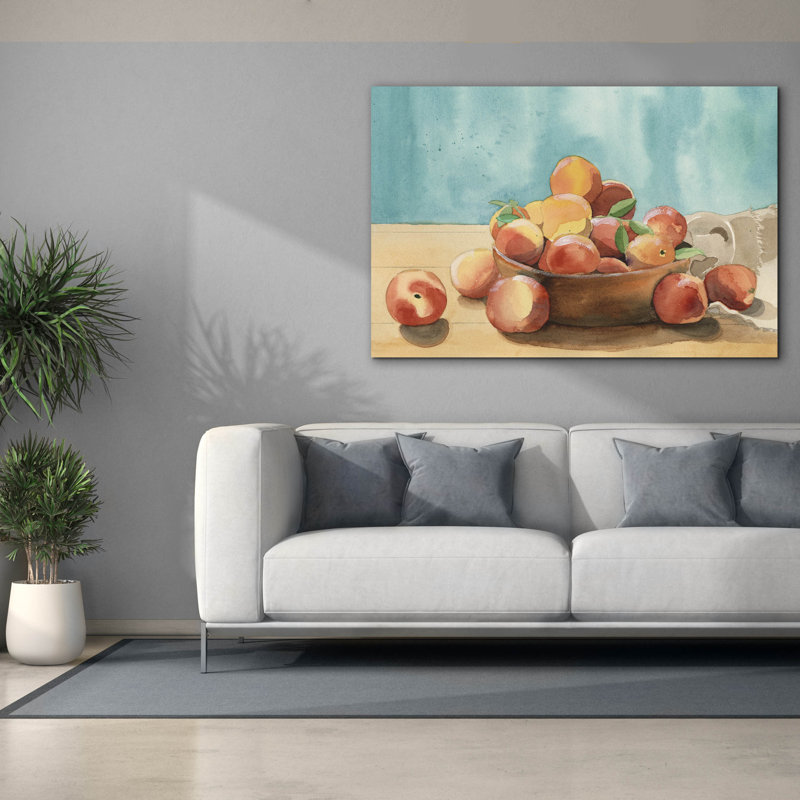  «Summer Harvest Bowl 1» par Alicia Longley, art mural sur toile, 60 po x 40 po, H 40 po x l 60 po
