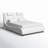 Belarmina PU Upholstered Low Profile Platform Bed with LED Light-1894314352-1894314355