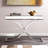 Skakke 42.25'' Glass Top Console Table