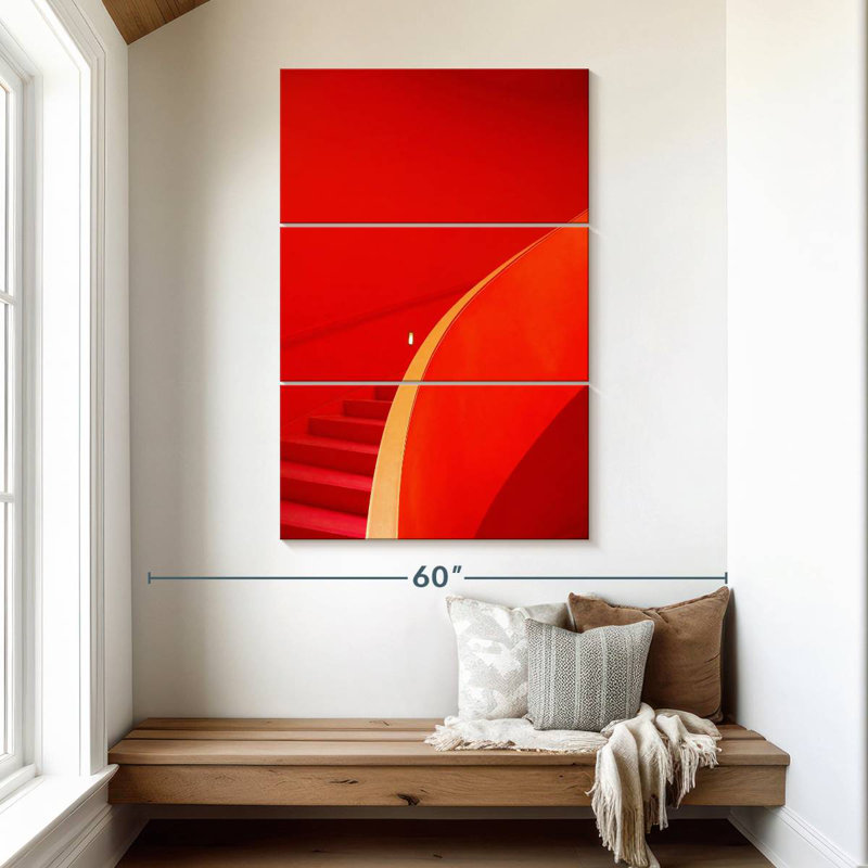 Escalier rouge Lilie