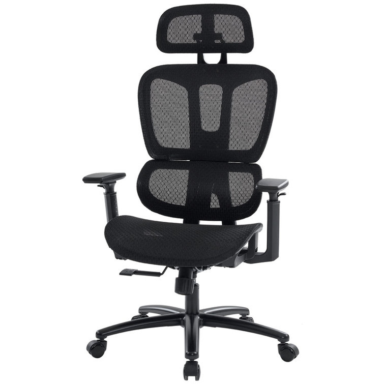 Office Chair, Ergonomic Desk Chair with Lumbar Support and Adjustable  Armrests, Breathable Mesh Mid Back Computer Chair, Reclining Task Chair for  Home Office 