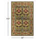 Stacey Oriental Tufted Wool Chocolate/Red/Yellow Area Rug