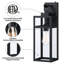Schock Matte Black Outdoor Wall Lantern with Dusk to Dawn-110522237