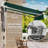 Patio Retractable Awning - Manual Sun Shade For Window. Heat Reduction. Aluminum & Steel. Versatile Installation Exterior Deck Window Screen. Cuts Influx. Steel, . Works On Various Surface
