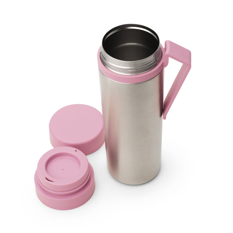 Brabantia Make & Take Insulated Flask, 0.5 Litre, Lilac Pink