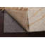 Tapis ivoire en laine noué à la main de conception unique 5 pi 3 po x 8 pi 7 po