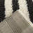 Philbin Cream Striped Shag Area Rug-1948766038