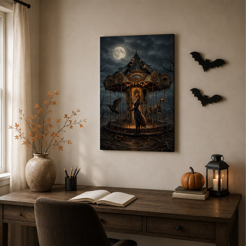 Art mural sur toile, "Fox personne debout", H 24 po x l 18 po