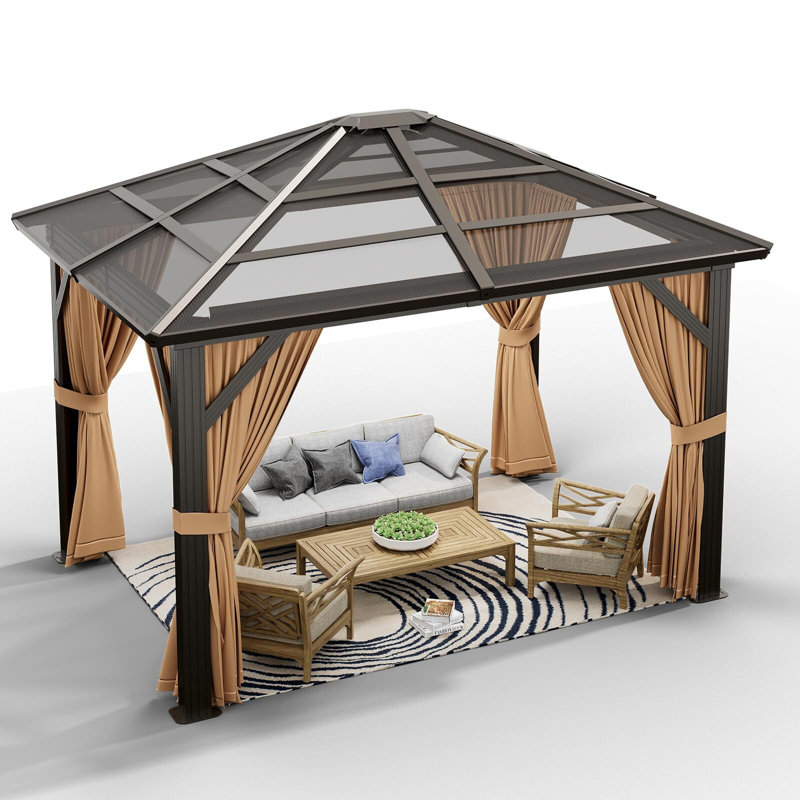Aluminum Patio Gazebo, 120" W x 144" D