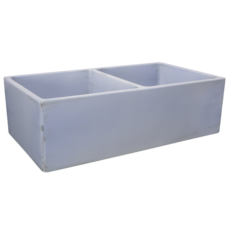 Vineyard 33'' L Double Basin Kitchen Sink, Shabby Sugar