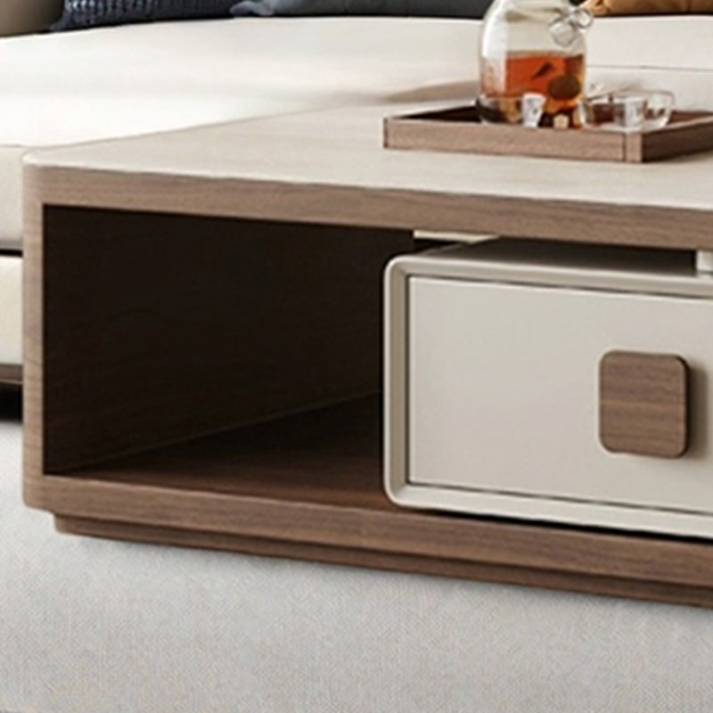 Vintage cream retractable coffee table