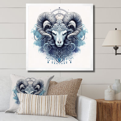 Taureau signe du zodiaque II - reproduction sur toile