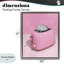 Grille-pain disco sur cadre flottant rose, design par Lish Creative-130735138-130735140