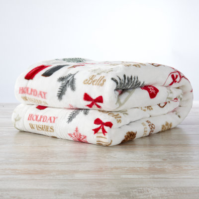 Jeté réversible ultra doux en peluche