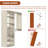  132’’ x 96'' Closet System with Wooden Drawers(Adjustable Width)-750073210